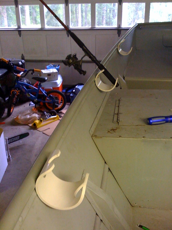 how to make homemade fishing rod holders for boat